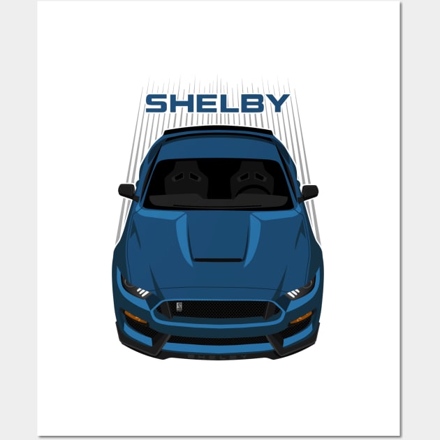 Ford Mustang Shelby GT350 2015 - 2020 - Ford Performance Blue Wall Art by V8social